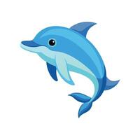Spinner Dolphin in Playful Pose vector
