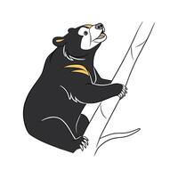 Sun Bear CloseUp vector