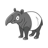Tapir in Natural Setting vector