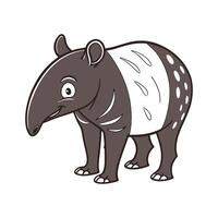 Tapir Animal CloseUp vector