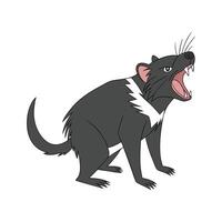 Charming Tasmanian Devil vector