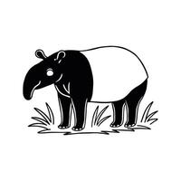 Majestic Tapir in Natural Habitat vector
