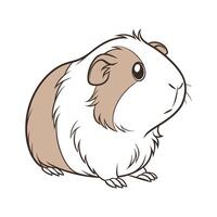 Captivating Guinea Pig in Beautiful Colors vector