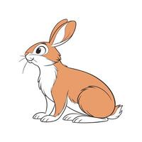 Vibrant Thrianta Rabbit Realistic Color Illustration vector