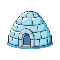 Unique Round Structure of Igloo House vector