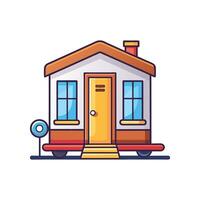 Charming Minimalist Tiny Home Design vector