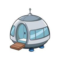 Innovative Design of Modern Capsule House. vector