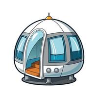 Creative Capsule House with Futuristic Design. vector