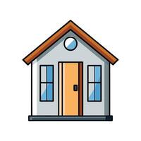 Elegant Minimalist Tiny Home with Sleek Design. vector