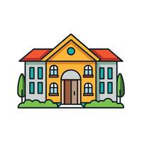 Stylish house with a delightful courtyard for relaxation vector