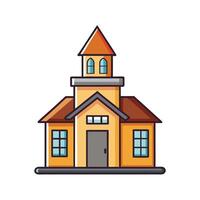Beautiful House Showcasing Inviting Small Tower vector