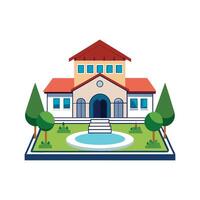 Charming House Featuring Central Courtyard vector