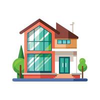Elegant Residence with Modern Design Elements vector