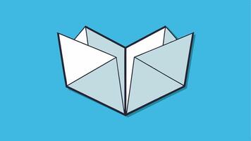 Minimal Folded Paper Effect with Subtle Shadows and Elegant Creases Modern Design vector