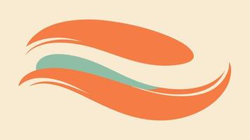 Simple Curved Brush Strokes Pattern with Minimal Design vector