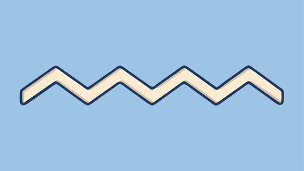 Parallel Zigzag Lines Pattern with a Modern Geometric Design vector