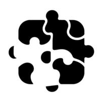 Abstract puzzle black and white geometric interlocking shapes in a square formation with shadow and minimalist aesthetic. vector