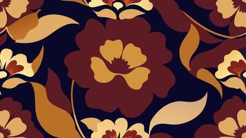 Elegant Floral Leather Texture with Seamless Pattern vector