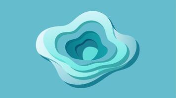 Abstract Floating Paper Cut Shapes Design in Vibrant Colors and Creative Pattern Composition vector