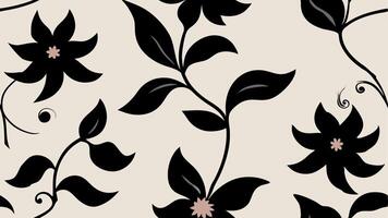 Elegant Flowing Abstract Floral Seamless Textile Design for and Home Decor vector