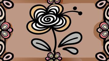 Elegant and Decorative Floral Sketch Design for Print and Digital Use vector