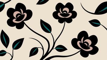 Elegant Flowing Abstract Floral Seamless Textile Design for Fashion Home Decor vector