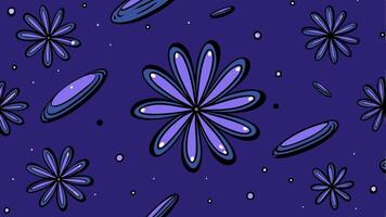 Surreal Floating Petals in Space Seamless with a Futuristic and Dreamy Aesthetic vector