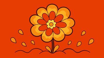 Lava Bloom Abstract Flowers with Fiery Molten Textile Seamless Design Creative Fabric Pattern vector