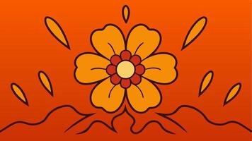 Lava Bloom Abstract Flowers with Fiery Molten Textile Seamless Design for Creative Fabric Pattern vector