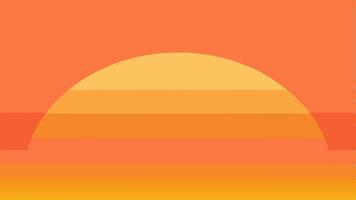 Sunrise Horizon Pattern with Warm Colors and Smooth Transitions vector