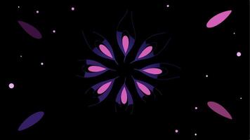 Surreal Floating Petals in Space Seamless Background a Futuristic and Dreamy Aesthetic vector