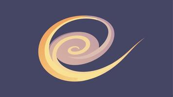 Gentle Swirling Pattern a Circular Flow in a Modern Abstract Design vector