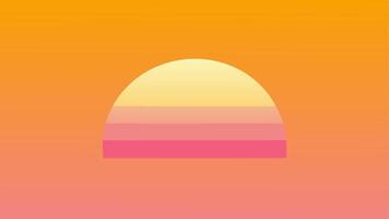 Sunrise Horizon Gradient Pattern and Smooth Transitions vector