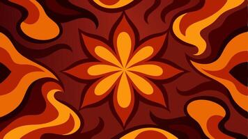 Lava Bloom Abstract Flowers with Molten Textile Seamless Design for Creative Fabric Pattern vector