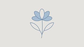 Minimalist Scandinavian Floral Sketch Seamless Textile Pattern vector