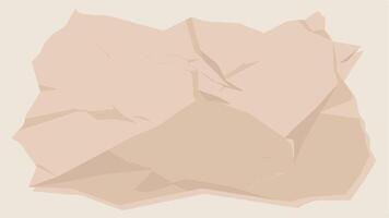 Faint Paper Texture with a Lightly Crumpled Pattern Background and Design vector