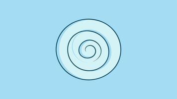 Gentle Swirling Pattern with a Circular Flow in a Modern Abstract vector