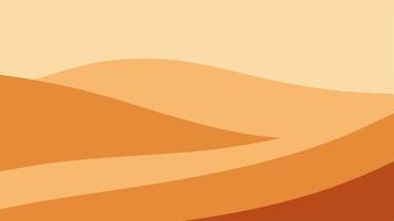 Soft Sand Dunes with Light Abstract Curved Layers Pattern vector