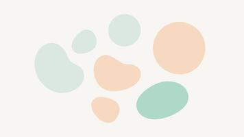 Gentle Pastel Blobs Soft Rounded Pattern for Modern Digital Background vector
