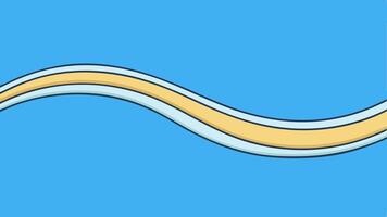 Thin Wavy Line Gradient Background Elegant Curves Smooth Pattern vector
