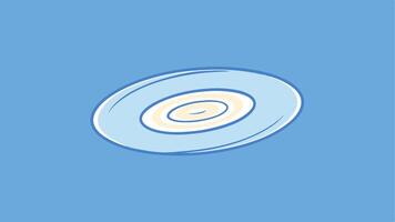 Gentle Swirling Pattern with a Circular Flow in a Modern Abstract Design vector
