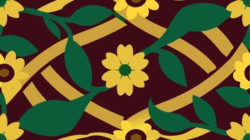 Elegant Tapestry with Ornamental Woven Textile Pattern vector
