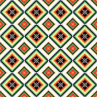 Tribal ethnic pattern in mixing color vector