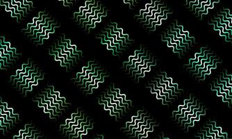 Abstract woven metal wavy pattern green gradient background. metallic green on black background. vector