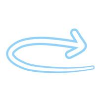 Pastel Colorful Arrow Sketch vector