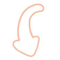 Arrow Brush Outline Sketch vector