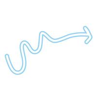Arrow Brush Shape Sketch vector