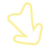 Arrow Shape Hand Drawn Art vector