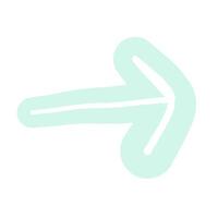 Doodle Arrow Pastel Sketch vector