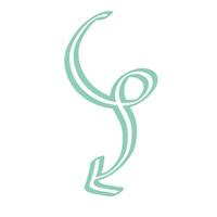 Pastel Arrow Doodle Sketch vector